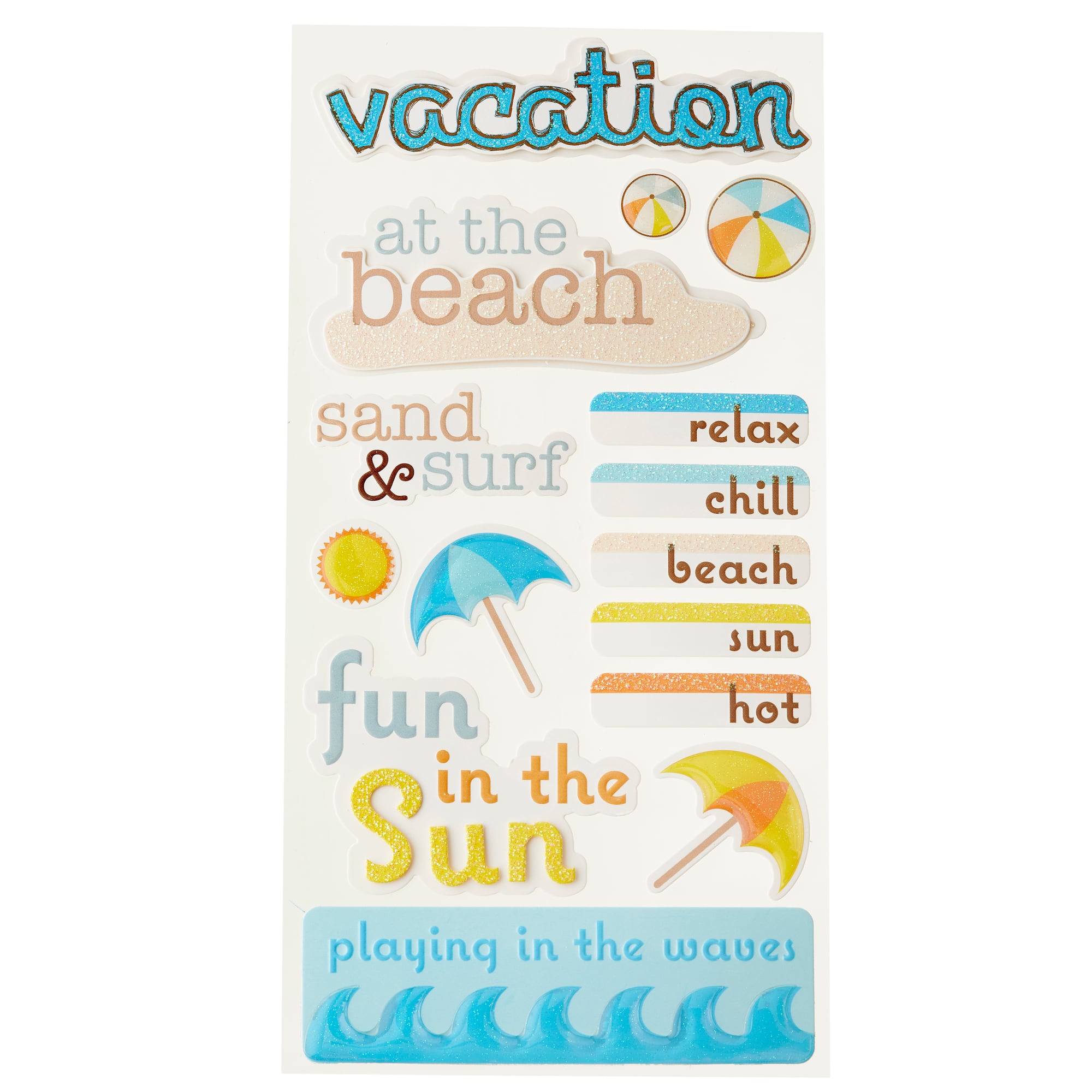 At the Beach Dimensional Stickers by Recollections™ Signature